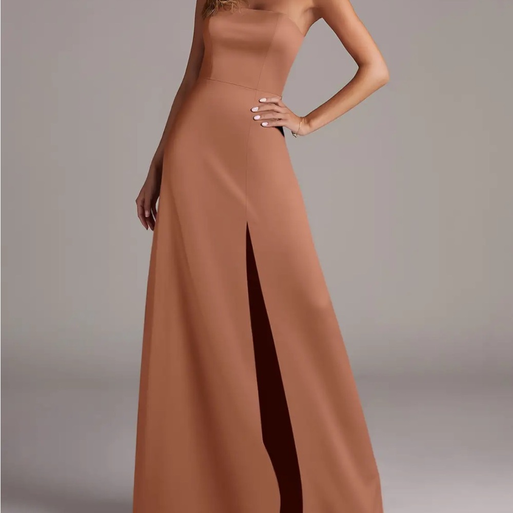 Azazie Wren Bridesmaid Dress in Bronze